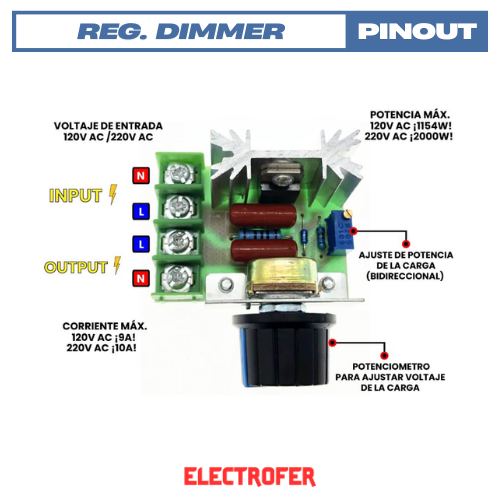 Regulador de velocidad 2000w